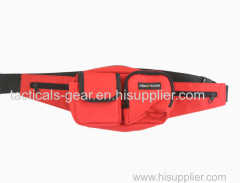 fashion red polyester leisure waist bag