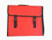 red fashion tool bag gatemouth tote with plastic buckles