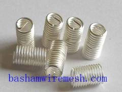 Silvered M10*1.25 screw thread coils inserts