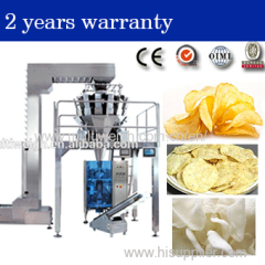 kenwei puffed food potato chip popcorn cashew weighing and packaging machine