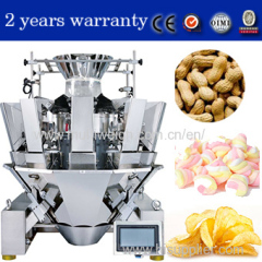 kenwei puffed food potato chip popcorn cashew weighing and packaging machine