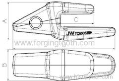 excavator bucket forging tooth