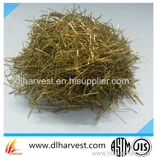 Brased copper steel fiber