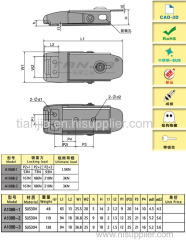 [TANJA] A108 Concealed toggle latch /stainless steel latch with key for advertising light box