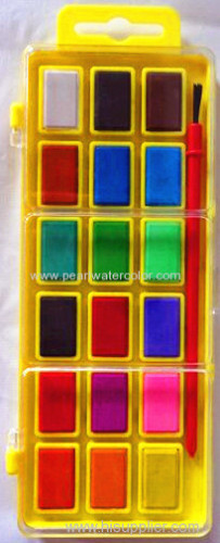 New Product of Watercolor Paint Cakes With Shool Student