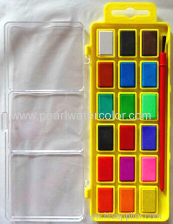 New Product of Watercolor Paint Cakes With Shool Student