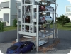 Automated vertical rotary car parking system