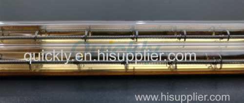 Shortwave double element quartz IR heater