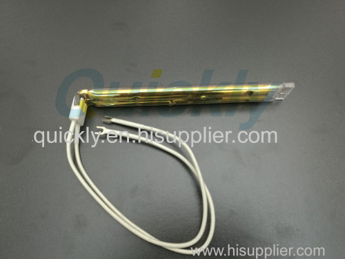 Rapid heating shortwave twin tube IR lamps