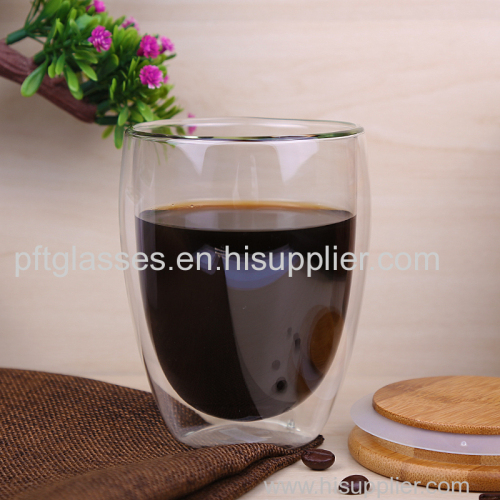 Double Wall Glass coffee cups with high quality