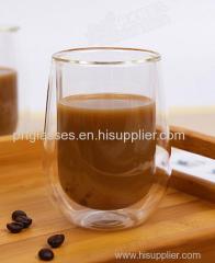 High Quality 200ml Wholesale Europe Style Double Wall Glass Coffee Cup Mug Tea Cup Glassware