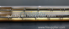 Shortwave double element quartz heater tube