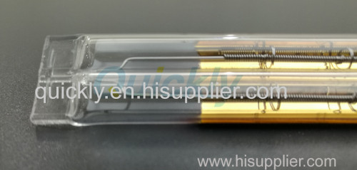 Double shortwave IR emitter infrared lamps