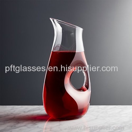 Innovative Design Mouth Blown Borosilicate Glass Decanter