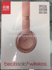 Wholesale Beats by Dr.Dre Beats Solo3 Wireless Bluetooth Over Ear Headphones Headsets In Rose Gold