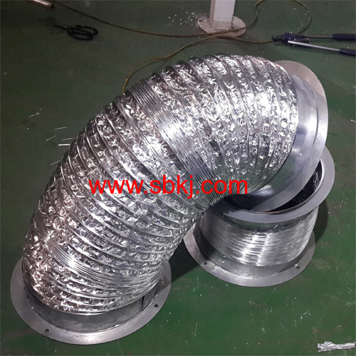 Aluminum-PVC/PET flexible ducting machine