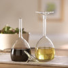 Wholesales hand blown Glass cruets condiment container sets