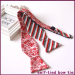 red silk woven tie with custom's logo