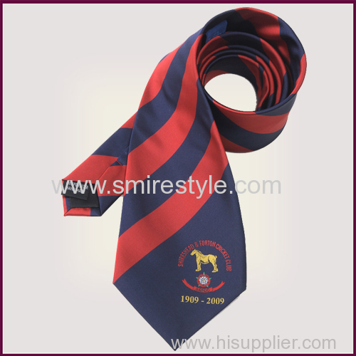 Factory no MOQ Free Sample Jacquard Custom Stripe Silk Necktie