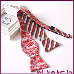 Men High Quality decoration Stripe Pattern Polyester Necktie with logo