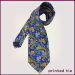 blue custom made woven polyester necktie