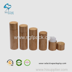 Plastic Airless Bottle Bamboo wooden Packaging