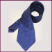 blue custom made woven polyester necktie