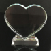 Heart Shaped Jade Glass Souvenir Crystal Glass Gifts