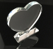 Heart Shaped Jade Glass Souvenir Crystal Glass Gifts