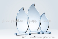 2017 new design Jade glass hotsale crystal award customized logo can be engraved