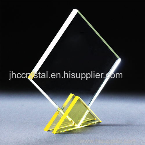 clear crystal top with color crystal base crystal souvenir