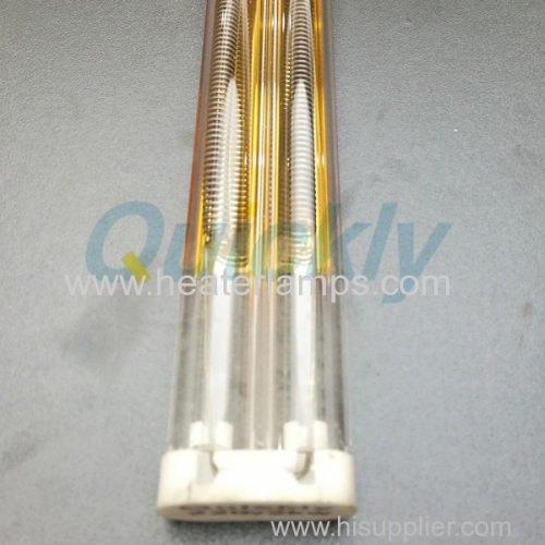 infrared twin tube heat lamps for glass printing