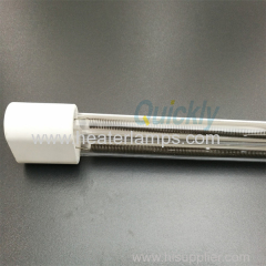 ceramic white coating infrared twin tubes lamps