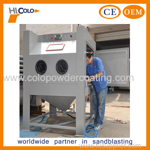 Dry sand blasting cabinet