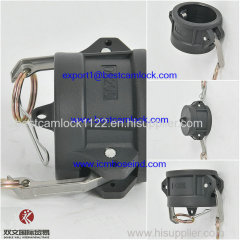 black PP camlock couplings Polypropylen 1/2