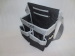 black and gray tool fanny pack with pop open design