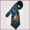 New Printed Cute and Multicolor Christmas Necktie Polyester tie