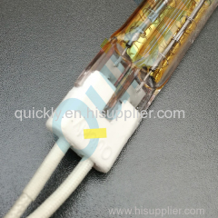Shortwave twin tube element infrared lamps