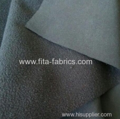 Softshell Fabric DWR Poly Twill Bonded Fleece
