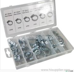 34pcs Hose Clamps kit