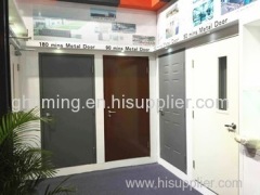 WH UL FM steel fire rated door hollow metal door with glass vision panic bar