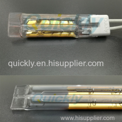 Shortwave tube heater quartz lamps