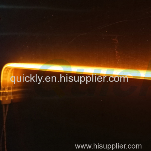 Gold coating shortwave quartz heater lamps