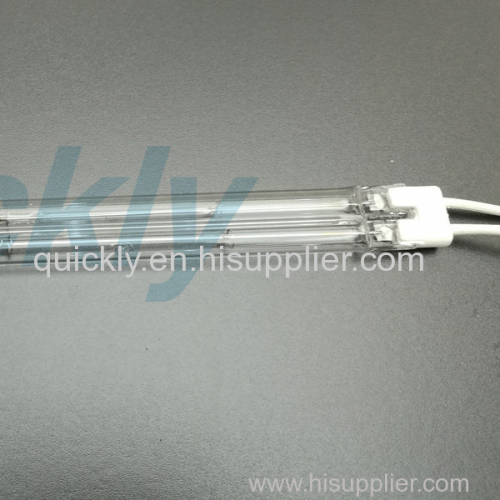 Shortwave twin tube quartz emitter