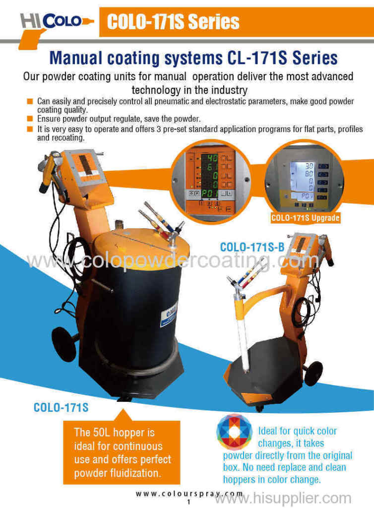 COLO-171 electrostatic powder coating machine