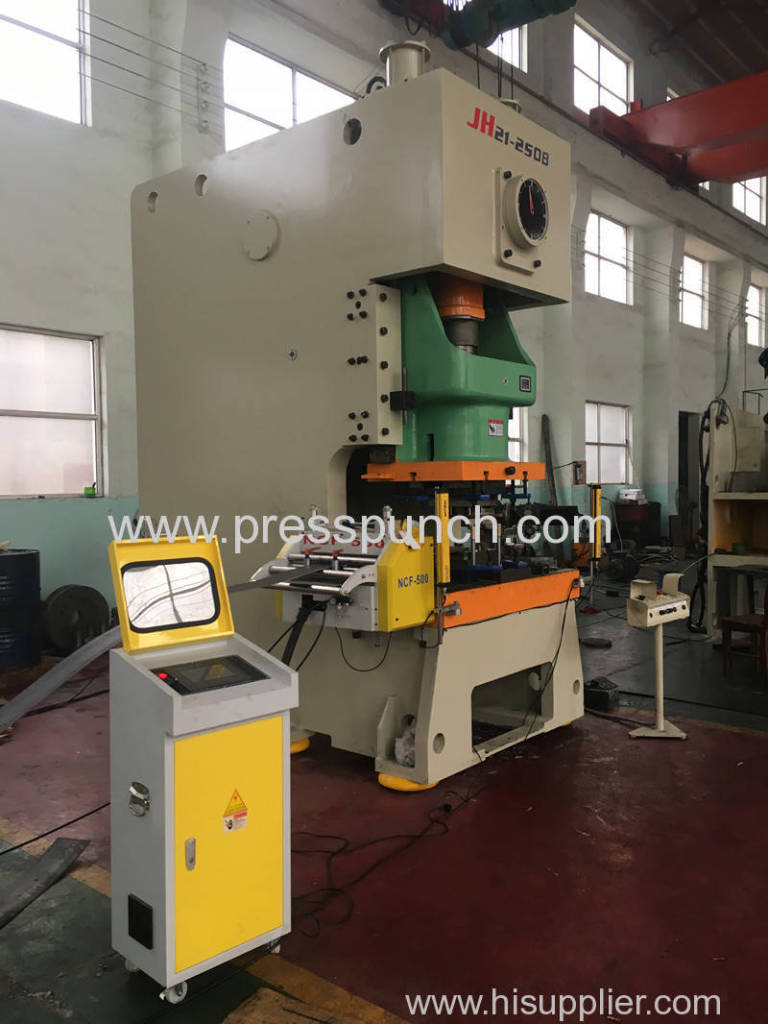 JH21 250Ton punching machine automatic feeding line shipped to Kuwait