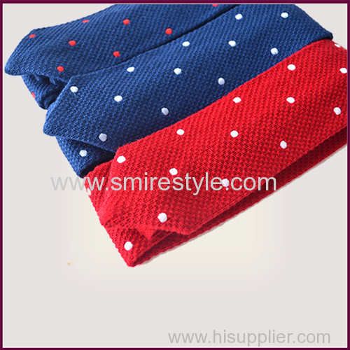 Polka Dot Bottle Shape Wholesale Polyester Knitted Ties Alibaba Website