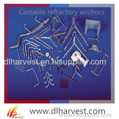 Anchors for refractory materials