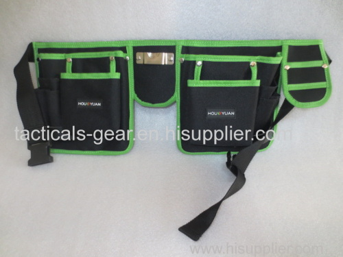 black and green tool fanny pack