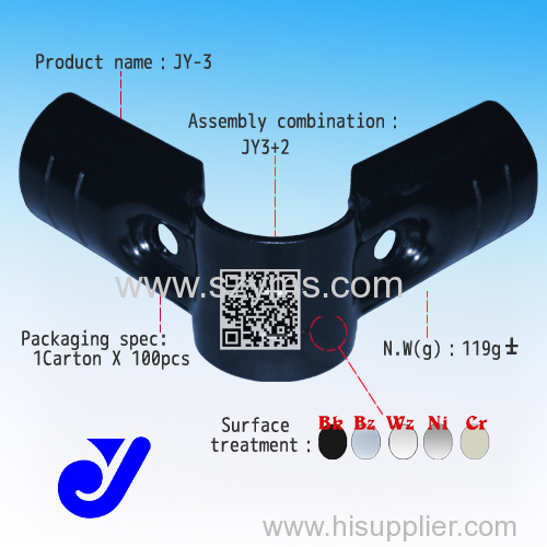 JY-3|90°arc pipe joint|rust protection pipe fastener|metal joint
